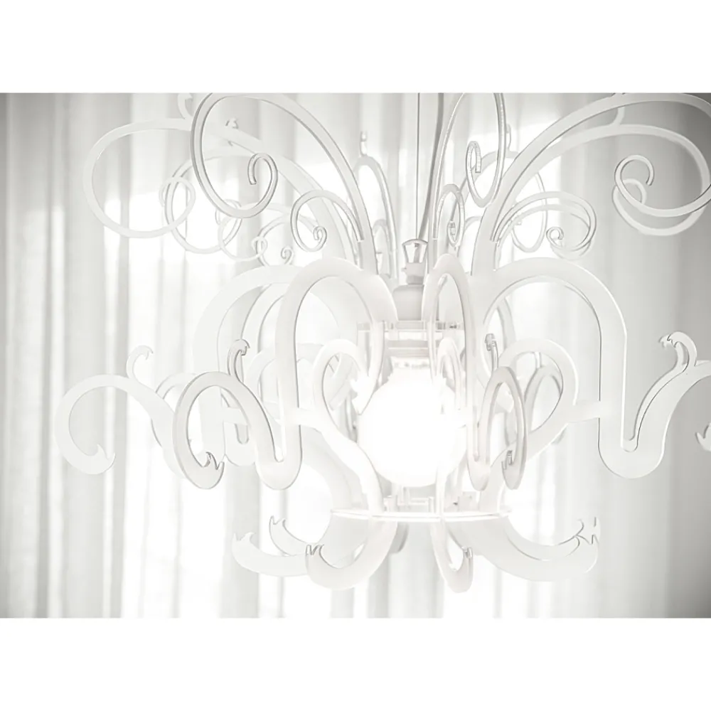 Viadurini Lighting Moderne Kronleuchter-Hängeleuchter aus recycelbarem weißem oder schwarzem Plexiglas - Sancho