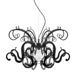 Viadurini Lighting Moderne Kronleuchter-Hängeleuchter aus recycelbarem weißem oder schwarzem Plexiglas - Sancho