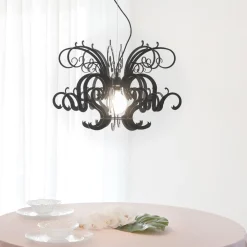 Viadurini Lighting Moderne Kronleuchter-Hängeleuchter aus recycelbarem weißem oder schwarzem Plexiglas - Sancho