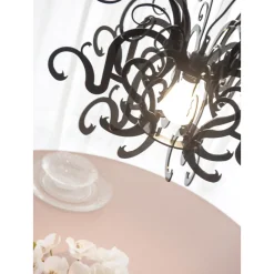 Viadurini Lighting Moderne Kronleuchter-Hängeleuchter aus recycelbarem weißem oder schwarzem Plexiglas - Sancho