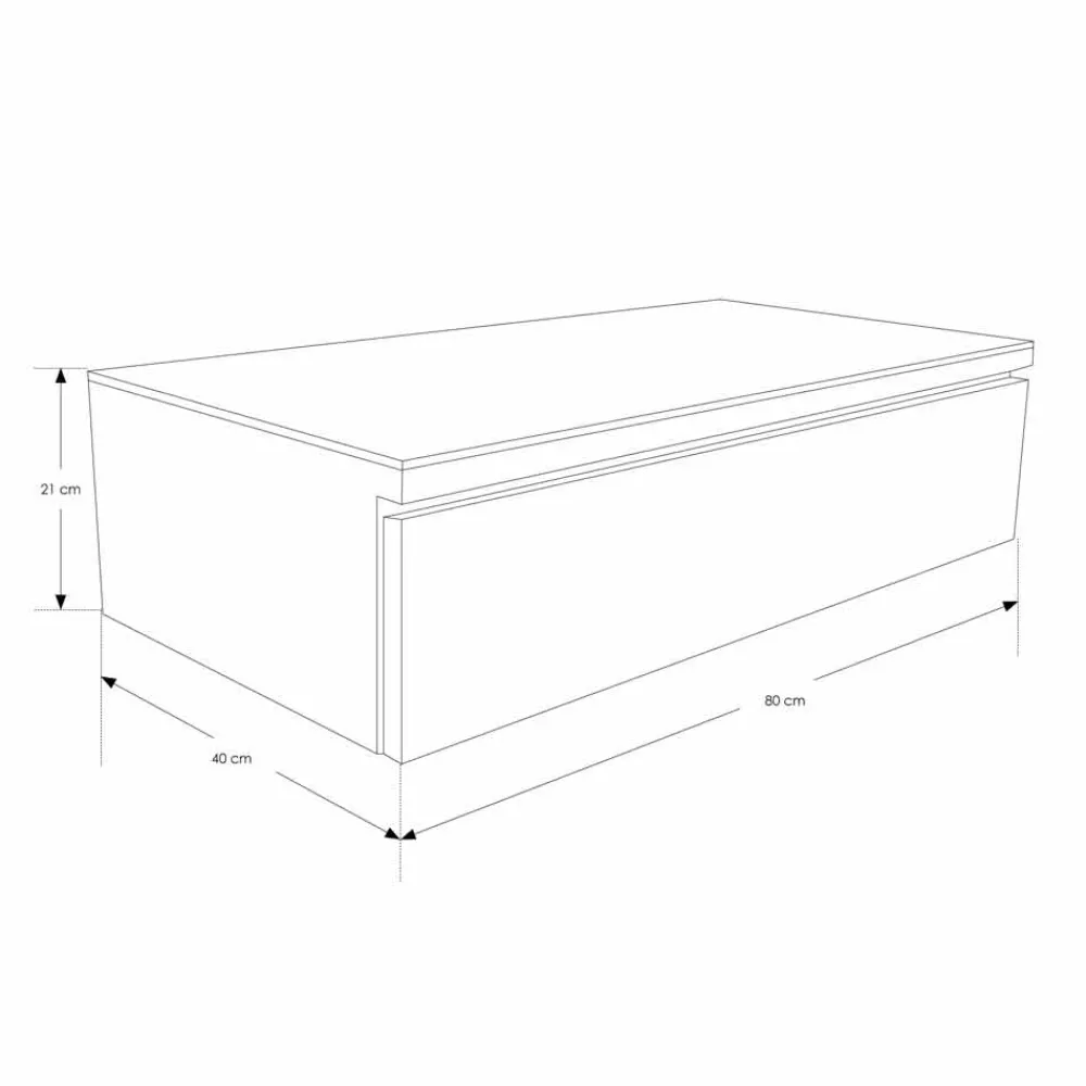 Viadurini Bathroom Badmöbel Hängend-Hängende Badezimmerkonsole mit Struktur aus natürlichem Teakholz - Rodolfo