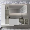 Viadurini Bathroom Badmöbel Hängend-Hängende Badezimmermöbel-Komposition mit modernem Design Made in Italy - Callisi15