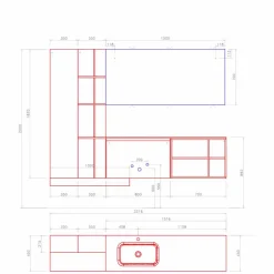 Viadurini Bathroom Badmöbel Hängend-Hängende Badezimmermöbel-Komposition mit modernem Design Made in Italy - Callisi15