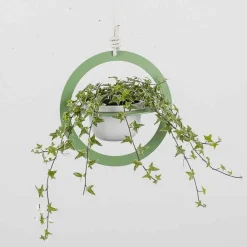 Viadurini Living Deko Vasen-Hängende Blumenvase aus Stahl und Keramik Made in Italy - Leotta