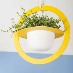 Viadurini Living Deko Vasen-Hängende Blumenvase aus Stahl und Keramik Made in Italy - Leotta