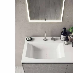 Viadurini Bathroom Badmöbel Hängend-Hängende Designmöbel, moderne Badezimmerzusammensetzung - Callisi9