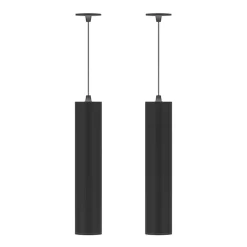 Viadurini Lighting Moderne Pendelleuchten-Hängende Einbauleuchte aus weißem oder schwarzem Aluminium, 2 Stück - Rebolla