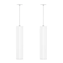 Viadurini Lighting Moderne Pendelleuchten-Hängende Einbauleuchte aus weißem oder schwarzem Aluminium, 2 Stück - Rebolla