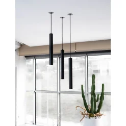 Viadurini Lighting Moderne Pendelleuchten-Hängende Einbauleuchte aus weißem oder schwarzem Aluminium, 2 Stück - Rebolla