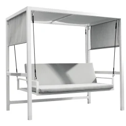 Viadurini in the Garden Gartenideen-Hängende Gartenschaukel aus lackiertem Aluminium - Broccard