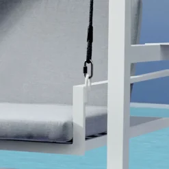 Viadurini in the Garden Gartenideen-Hängende Gartenschaukel aus lackiertem Aluminium - Broccard