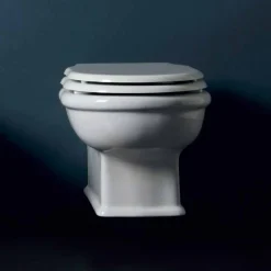 Viadurini Bathroom Wc-Hängende Toilettenschüssel aus weißer Keramik Design Style 54x36 Italy