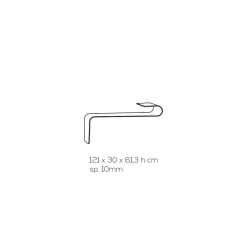 Viadurini Living Konsolentisch Flur-Hängende Wandkonsole in transparentem Design Acrylglas - Cesarea