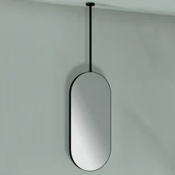 Viadurini Bathroom Badspiegel-Hängender Metallspiegel mit optionaler Beleuchtung, hergestellt in Italien – Amadeus