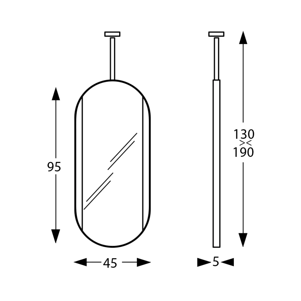 Viadurini Bathroom Badspiegel-Hängender Metallspiegel mit optionaler Beleuchtung, hergestellt in Italien – Amadeus