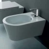 Viadurini Bathroom Bidet-Hängendes Bidet aus Keramik, Design Sun Round 57x37cm, made in Italy