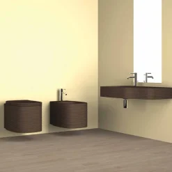 Viadurini Bathroom Bidet-Hängendes Bidet des modernen Designs in den Tonwaren hergestellt in Italien, Amleto