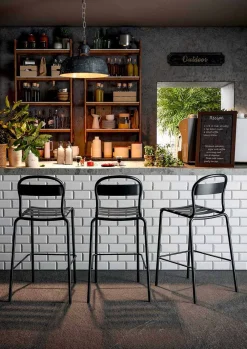 Viadurini in the Garden Outdoor Hocker-Hoch stapelbarer Outdoor-Hocker Made in Italy, 2 Stück - Trixie