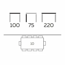 Viadurini Living Esstische-Hochwertiger Esstisch aus Gres und Esche Made in Italy - Charol