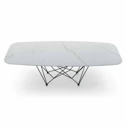 Viadurini Living Esstische-Hochwertiger Esstisch aus Keramik und Stahl, hergestellt in Italien – Ezzellino