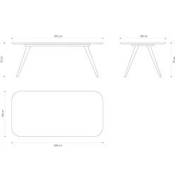 Viadurini Living Esstische-Hochwertiger Esstisch mit Eschenholzplatte Made in Italy - Ulma