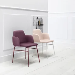 Viadurini Living Moderne Sessel-Hochwertiger farbiger Sessel aus Stoff und Metall Made in Italy - Molde