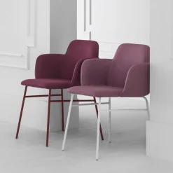 Viadurini Living Moderne Sessel-Hochwertiger farbiger Sessel aus Stoff und Metall Made in Italy - Molde