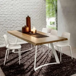 Viadurini Living Esstische-Hochwertiger Küchentisch aus entrindetem Holz Made in Italy - Pinocchio