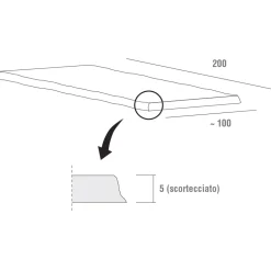 Viadurini Living Esstische-Hochwertiger Küchentisch aus entrindetem Holz Made in Italy - Pinocchio