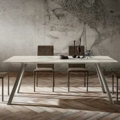 Viadurini Living Esstische-Hochwertiger Küchentisch mit Made in Italy Laminam Top - Lingotto