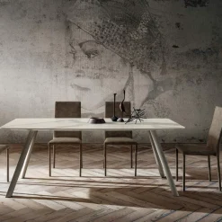 Viadurini Living Esstische-Hochwertiger Küchentisch mit Made in Italy Laminam Top - Lingotto