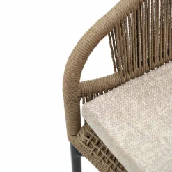 Varaschin Metallsessel|Moderne Sessel-Hochwertiger Outdoor Sessel handgeflechtet 2 Teile