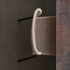 Varaschin Gartenstühle Rattan-Hochwertiger Outdoor Stühle handgeflechtet 2 Teile