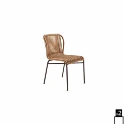 Varaschin Gartenstühle Rattan-Hochwertiger Outdoor Stühle handgeflechtet 2 Teile