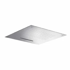 Viadurini Taps Duschköpfe-Hochwertiger quadratischer Duschkopf aus Edelstahl Made in Italy - Nello