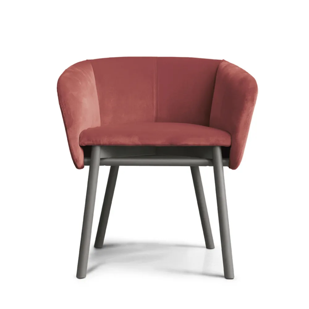 Viadurini Living Moderne Sessel-Hochwertiger Samtsessel mit Buchenfuß Made in Italy - Bergen