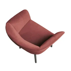 Viadurini Living Moderne Sessel-Hochwertiger Samtsessel mit Buchenfuß Made in Italy - Bergen