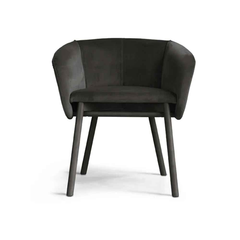 Viadurini Living Moderne Sessel-Hochwertiger Samtsessel mit Buchenfuß Made in Italy - Bergen