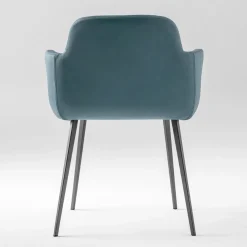 Viadurini Living Moderne Sessel-Hochwertiger Sessel aus Leder und lackiertem Metall Made in Italy - Molde