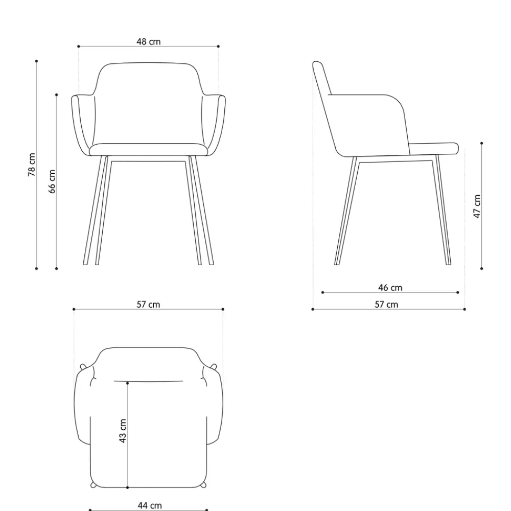 Viadurini Living Moderne Sessel-Hochwertiger Sessel aus Leder und lackiertem Metall Made in Italy - Molde