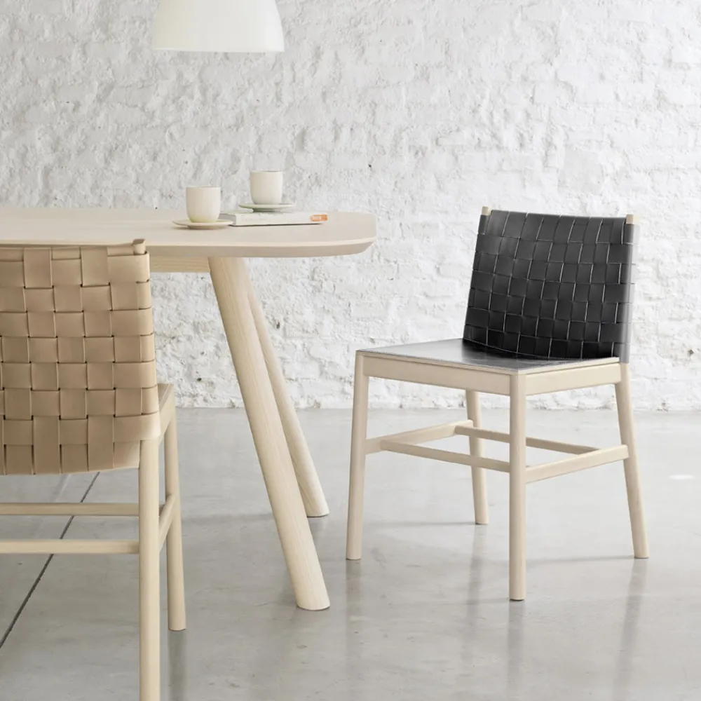 Viadurini Living Moderne Stühle-Hochwertiger Stuhl aus Buchenholz und Leder Made in Italy, 2 Stück - Nora