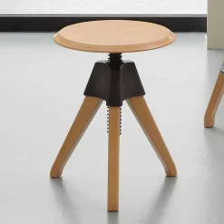 Viadurini Living Küchenhocker-Hocker aus Buchenholz und Polypropylen in modernem Design Sit