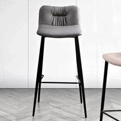 Viadurini Living Küchenhocker-Hocker aus Faserstoff in Lederoptik und Metall Made in Italy - Gohan