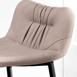 Viadurini Living Küchenhocker-Hocker aus Faserstoff in Lederoptik und Metall Made in Italy - Gohan