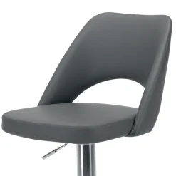 Viadurini Living Küchenhocker-Hocker aus Öko-Leder und Stahl mit Gasfeder, hergestellt in Italien – Lorenza