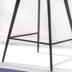 Viadurini Living Barhocker-Hocker aus Kunstleder Wildleder-Effekt H 60, Struktur mit 4 Beine - Ovidio