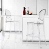 Viadurini Living Küchenhocker-Hocker aus Polycarbonat durchsichtig modern Bosa