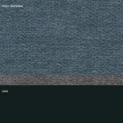 Viadurini Living Küchenhocker-Hocker aus Stoff und anthrazitfarbenem Metalldesign Made in Italy - Marianet