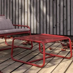 Viadurini in the Garden Gartenideen-Hocker Couchtisch für die Gartengestaltung aus farbigem Metall Made in Italy - Karol