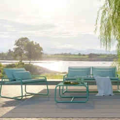 Viadurini in the Garden Gartenideen-Hocker Couchtisch für die Gartengestaltung aus farbigem Metall Made in Italy - Karol